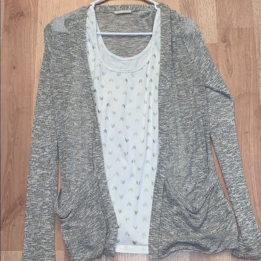 Cardigan and Tank Top